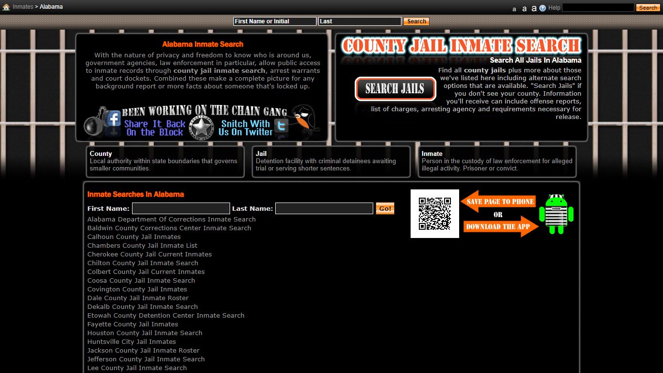 Alabama Inmates - County Jail Inmate Search